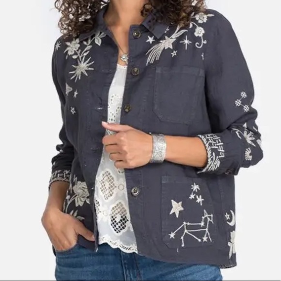 Johnny Was Tops - Johnny Was Linen Jacket Size Large NWT